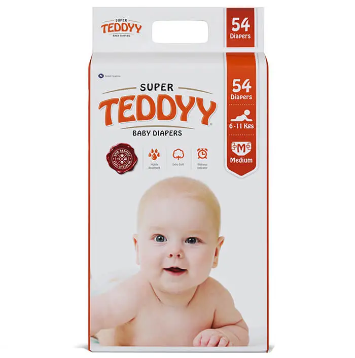 Teddyy Baby Tape Diapers Super