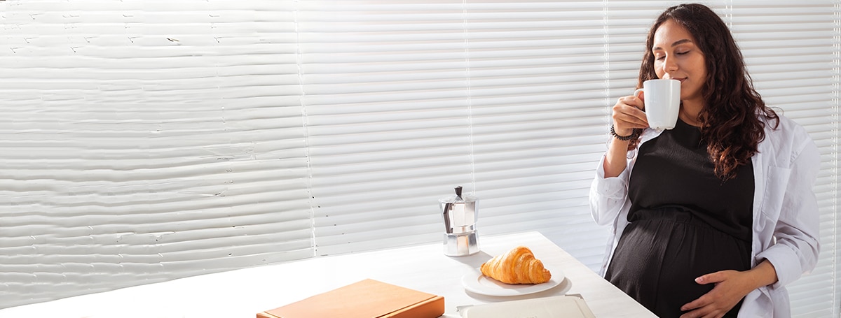 young woman drinking coffee